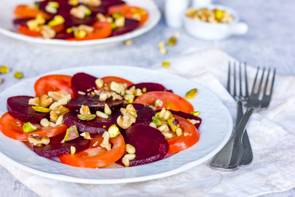 Vegetarisch Paleo recept: bietencarpaccio